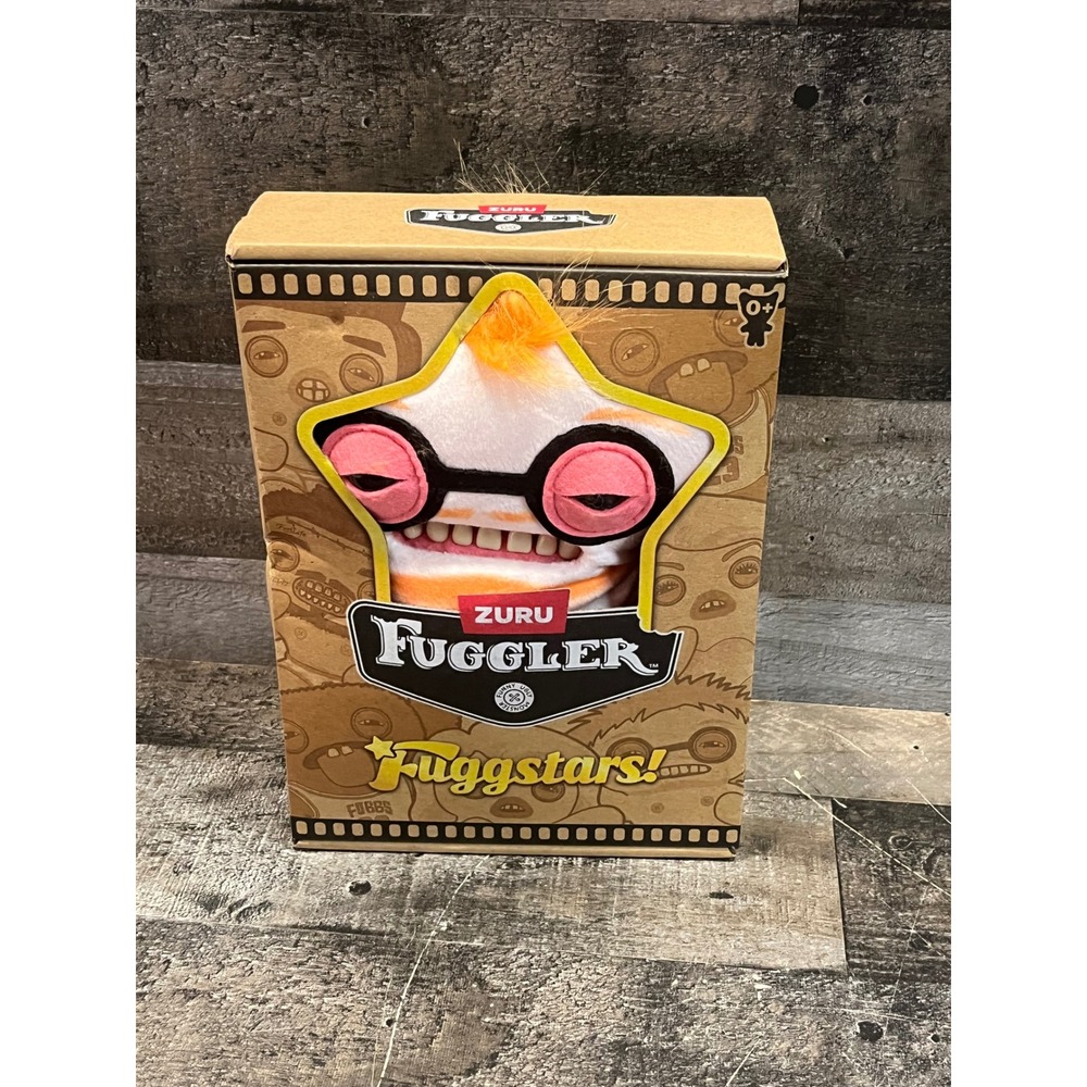Zuru Fuggler Fuggstars Plush Monster Orange Hair Pink Glasses New in Box